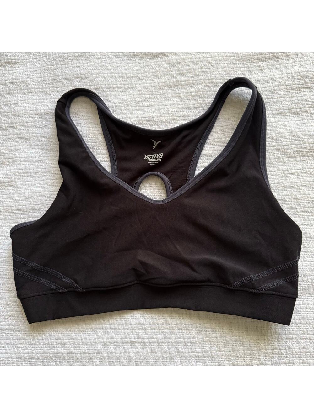 Large Old Navy Black Sports Bra